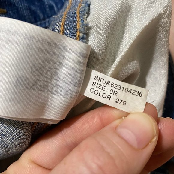 Hollister Distressed Vintage Boyfriend Jeans 0R with rolled cuffs - Picture 9 of 11